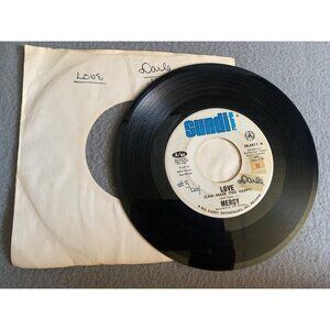 Original 1969 Mercy 45 RPM Vinyl Single - Megon: Love / Fire Ball